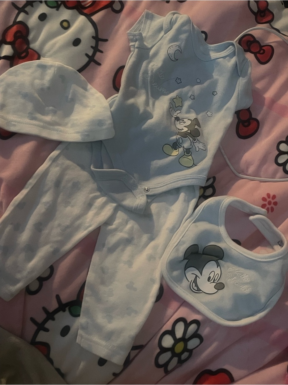 Baby Blue Mickey Mouse 4-Piece Set